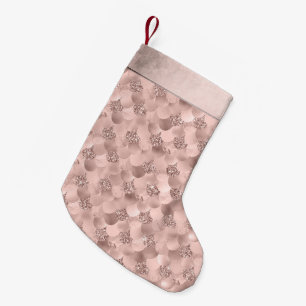 Sjöjungfru Posh Dusty Terracotta Peach Sheen Liten Julstrumpa