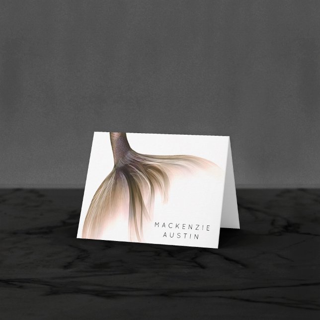 Sjöjungfru Posh Svan | Dusty Terracotta Peach Anpa Tack Kort (Skapare uppladdad)