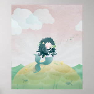Sjöjungfru - poster utskrift