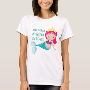 Sjöjungfru Princess ombord på moderskap t-shirt