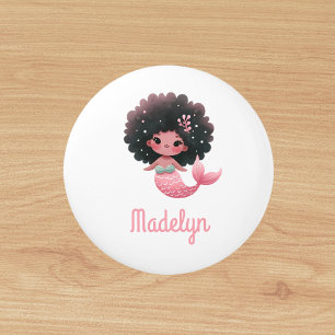 Sjöjungfru princess rosa White namn Knopp