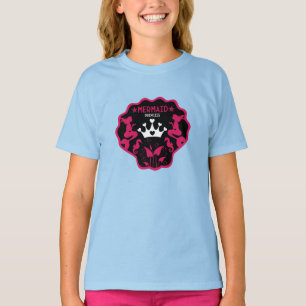 Sjöjungfru prinsessa flicka t shirt