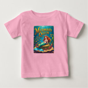 Sjöjungfru Queen Flicka Adsible Ocean Princess T Shirt