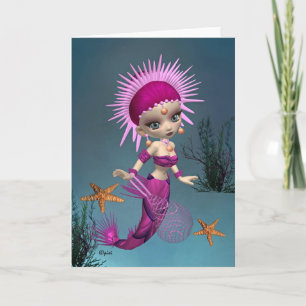 Sjöjungfru Queen Greeting Card Kort