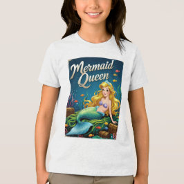 Sjöjungfru Queen Tecknad Ocean Royalty T Shirt