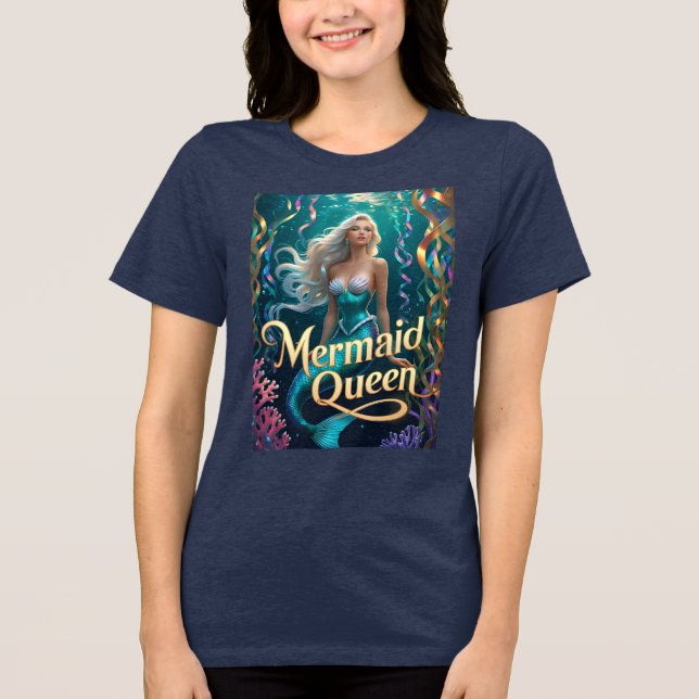 Sjöjungfru Queen Women's Etheral Ocean Goddess T Shirt (Framsida)