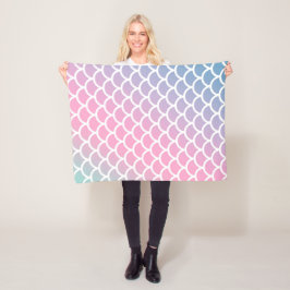 Sjöjungfru Rainbow färg Fleecefilt