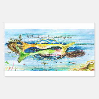 Sjöjungfru Rektangulärt Klistermärke