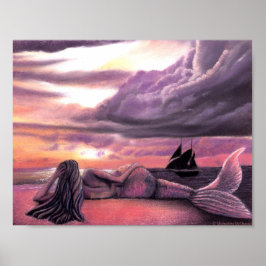 Sjöjungfru Rendezvous 8,5 x 11 Poster