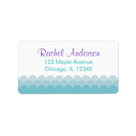 sjöjungfru returetiketter, vatten oceanen vågar adressetikett