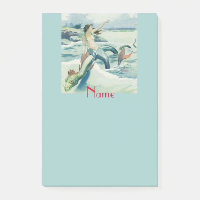 Sjöjungfru Riding Sea Service Thunder_Cove Post-it Block (Framsida)