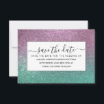 Sjöjungfru Rosa Grönt Sparkly Glitter Ombre Spara Datumet<br><div class="desc">Den här eleganten och chicen är perfekt för trendigets flickvän. Den beskriver en faux-tryckt glatt sjöjungfru rosa och grönt glitter ombre-gradient. Det är gigantiskt, söt, glamoröst, sött och coola. ***VIKTIG DESIGN-ANMÄRKNING: Om du vill ha en begäran från anpassad design, t.ex. matchande produktbegäranden, färg-ändringar, placeringsändringar eller någon annan ändringsbegäran, klickar du...</div>