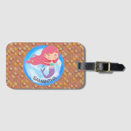 Sjöjungfru Rosa Luggage Tag Bagagebricka
