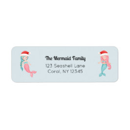 Sjöjungfru Santa Returadress Returadress Etikett