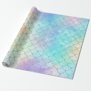Sjöjungfru Scale Blue Ocean Presentpapper