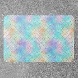 Sjöjungfru Scale Rosa Blue Badrumsmatta