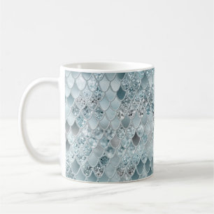 Sjöjungfru Scales Glam #13 (Faux Glitter) #decor # Kaffemugg