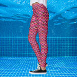 Sjöjungfru Scales Rosa mönster Leggings<br><div class="desc">Upprepade skalor mönster i korallets rosa,  även tillgängliga i grönt och lila. Bära endast för roligt eller gör en underbar sjöjungfru kostym.</div>