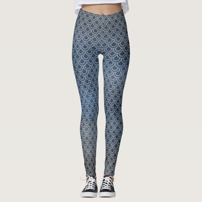 Sjöjungfru Scaly Ben Leggings (Framsida)