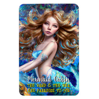 Sjöjungfru Sea Goddess Nymph Siren Cruise Room Doo Magnet