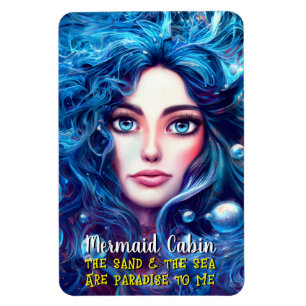 Sjöjungfru Sea Goddess Nymph Siren Cruise Room Doo Magnet