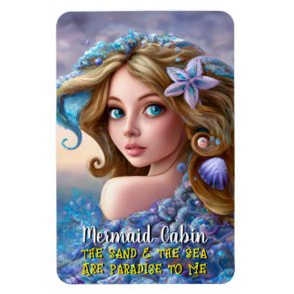 Sjöjungfru Sea Goddess Nymph Siren Cruise Room Doo Magnet