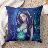 Sjöjungfru Sea Goddess Nymph Siren Underwater Art