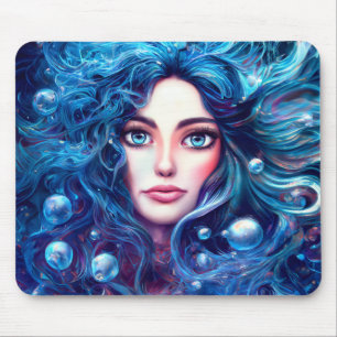 Sjöjungfru Sea Goddess Nymph Siren Underwater Art Musmatta