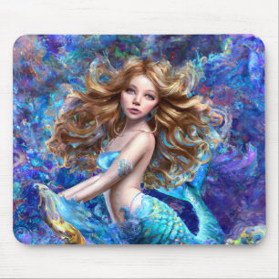 Sjöjungfru Sea Goddess Nymph Siren Underwater Art Musmatta