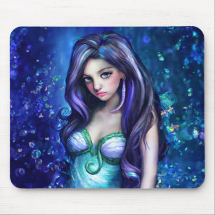 Sjöjungfru Sea Goddess Nymph Siren Underwater Art Musmatta