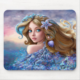 Sjöjungfru Sea Goddess Nymph Siren Underwater Art Musmatta