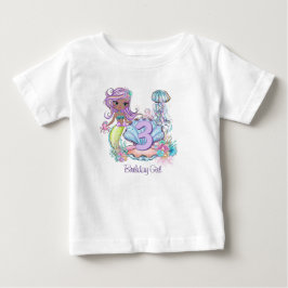 Sjöjungfru Sea Life | Födelsedagsfest med Anpassni T Shirt