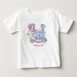Sjöjungfru Sea Life | Födelsedagsfest med Anpassni T Shirt