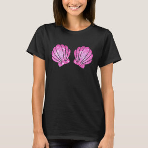 Sjöjungfru Sea Snäcka Bra Costume Seashell Hallowe T Shirt
