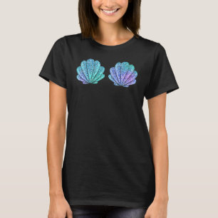 Sjöjungfru Sea Snäcka Bra Halloween Costume Toppar T Shirt