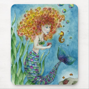 Sjöjungfru - Seahorse Mousepad Musmatta