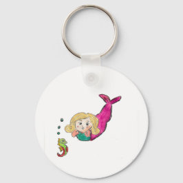 Sjöjungfru Seahorse Nyckelring