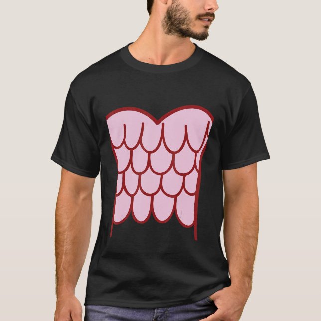 Sjöjungfru Seashell Matching Happy halloween Par T Shirt (Framsida)
