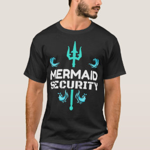 Sjöjungfru Security Birthday Gift Swimmer Shirt T