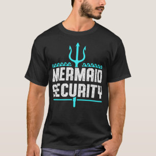 Sjöjungfru Security Funny Swimming Gift Merman Mai T Shirt