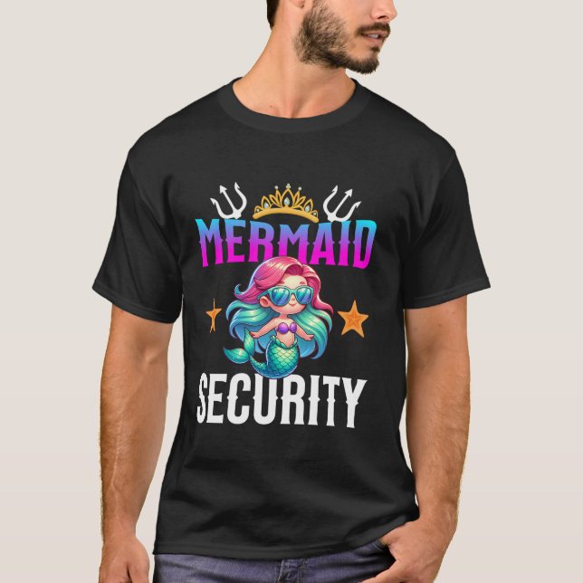 Sjöjungfru Security Ghost Pumpkin Halloween Costum T Shirt (Framsida)