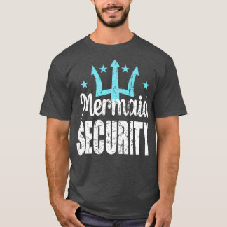 Sjöjungfru Security Merdad Mermen Sjöjungfru Pappa T Shirt