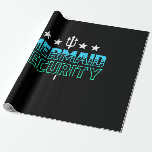Sjöjungfru Security Simma Team Gift Swimmer Swimmi Presentpapper