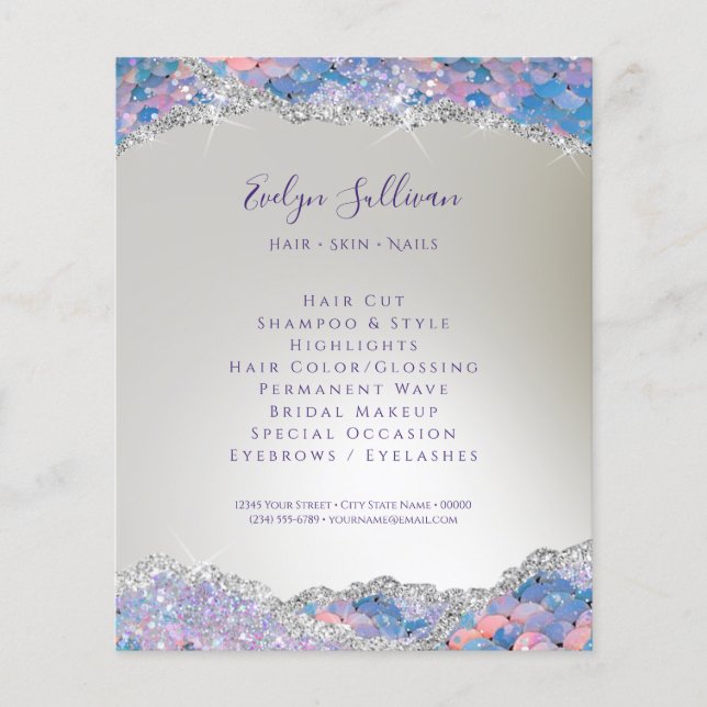 Sjöjungfru-sekvinflygare Flygblad (Framsidan)