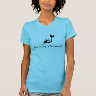 Sjöjungfru Shirt - Jag är verkligen om Sjöjungf T