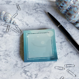 Sjöjungfru Silhouette Aqua Blue Grönt Post it Note Post-it Block