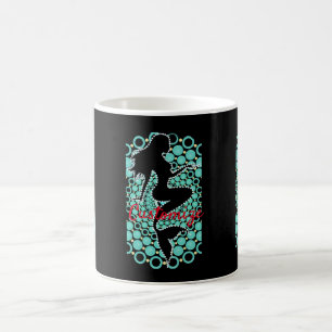 Sjöjungfru Silhouette i Bubbles Thunder_Cove Kaffemugg