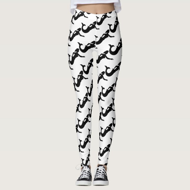 Sjöjungfru Silhouette Thunder_Cove Leggings (Framsida)