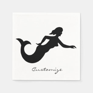 Sjöjungfru Silhouette Thunder_Cove Pappersservett