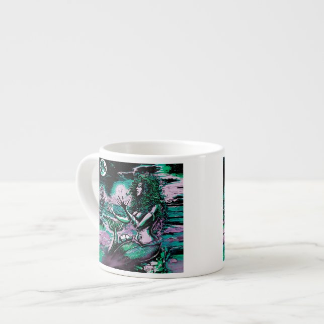 Sjöjungfru Siren Atlantis Pearl Espressomugg (Framsida vänster)